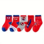 5-pairs-of-cartoon-red-spider-cute-man-childrens-socks-boys-socks-sku-4257-67cc3d138d804