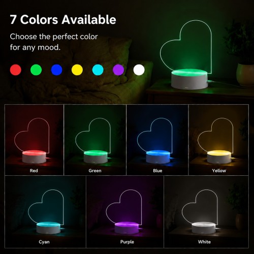 Custom Night Light Acrylic LED Love Lamp - Image 4
