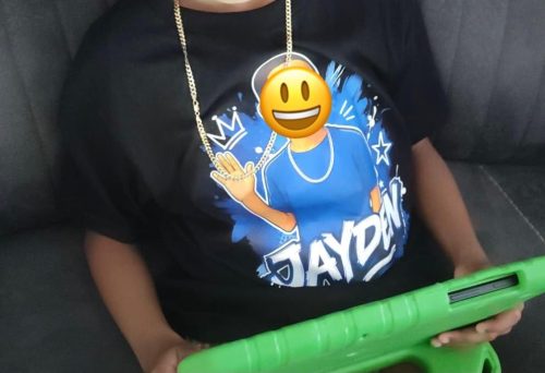 Custom Personalized Kids T-Shirt with Text Photo Logo - Front & Back Print photo review