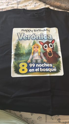 Custom Personalized Kids T-Shirt with Text Photo Logo - Front & Back Print photo review