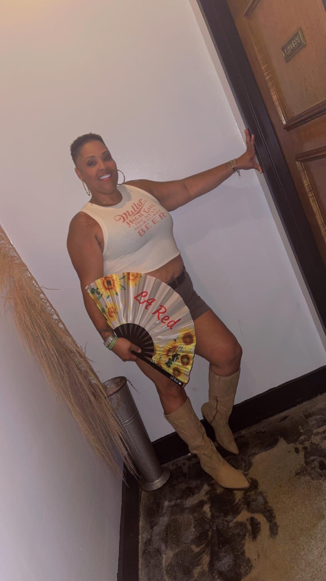 Custom Clacking Fans with Photo/Text/Logo photo review