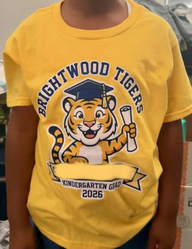 Custom Personalized Kids T-Shirt with Text Photo Logo - Front & Back Print photo review