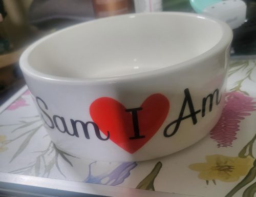 Custom Pet Bowl- Cat & Dog photo review