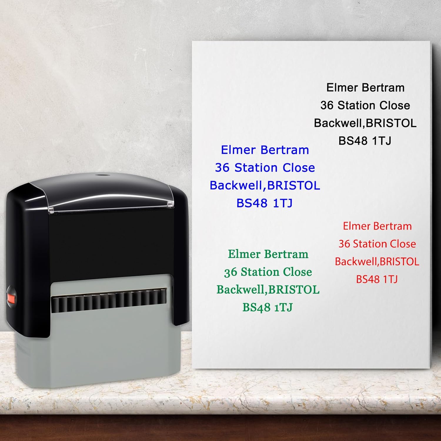 Custom Stamp – Clear & Crisp Impressions – Personalized Self-Inking Rubber Stamp – Use for Address Stamp and More - Image 5