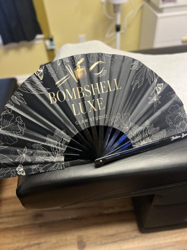 Custom Clacking Fans with Photo/Text/Logo photo review