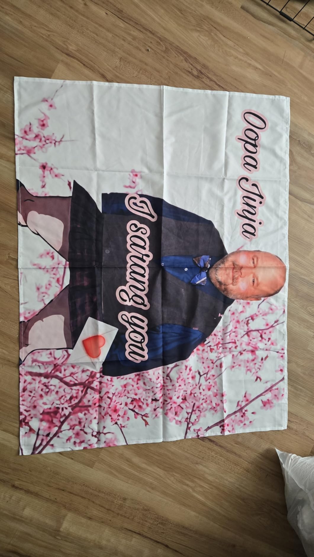 Custom Tapestry Design Photo/Text/Logo Wall Hanging photo review