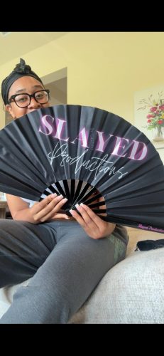 Custom Clacking Fans with Photo/Text/Logo photo review