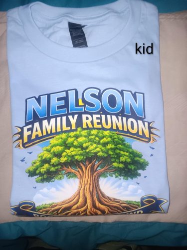 Custom Personalized Kids T-Shirt with Text Photo Logo - Front & Back Print photo review