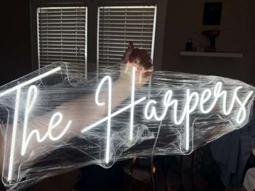 Custom LED Neon Sign Customizable for Wedding Bar Salon Beauty Business Light Up Name Sign photo review