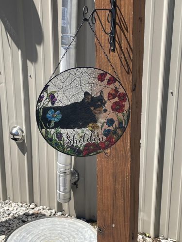 Personalized Stained Glass Pet Photo Suncatcher photo review