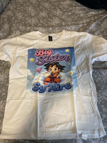 Click to view full screen Custom Personalized Kids T-Shirt with Text Photo Logo - Front & Back Print photo review