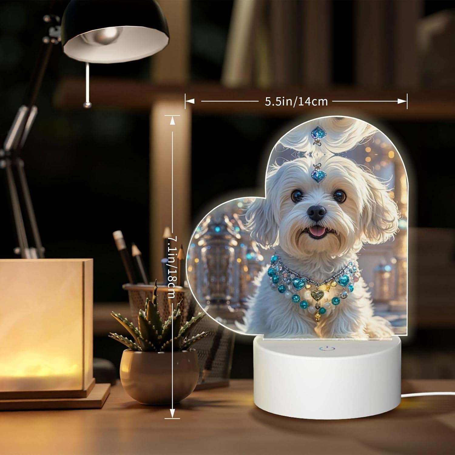 Custom Night Light Acrylic LED Love Lamp - Image 2