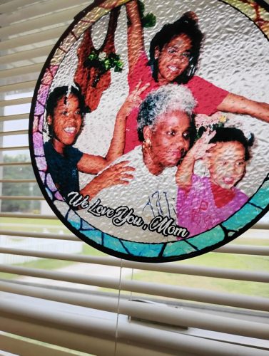Personalized Stained Glass Pet Photo Suncatcher photo review