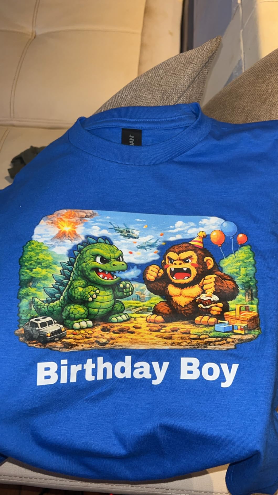 Custom Personalized Kids T-Shirt with Text Photo Logo - Front & Back Print photo review