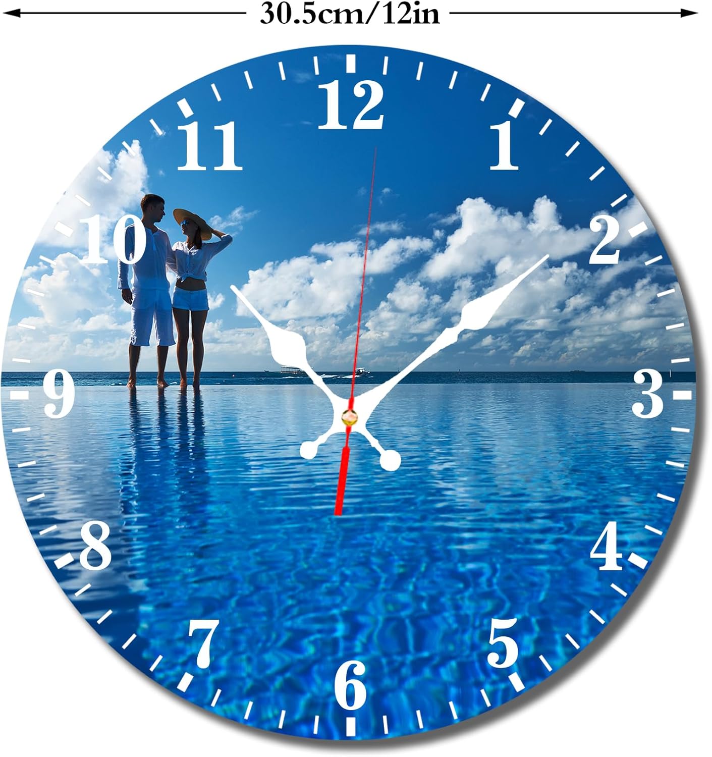 Custom Wall Clocks Personalized Your Photo Text Name - Image 3