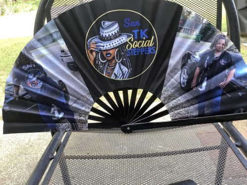 Custom Clacking Fans with Photo/Text/Logo photo review