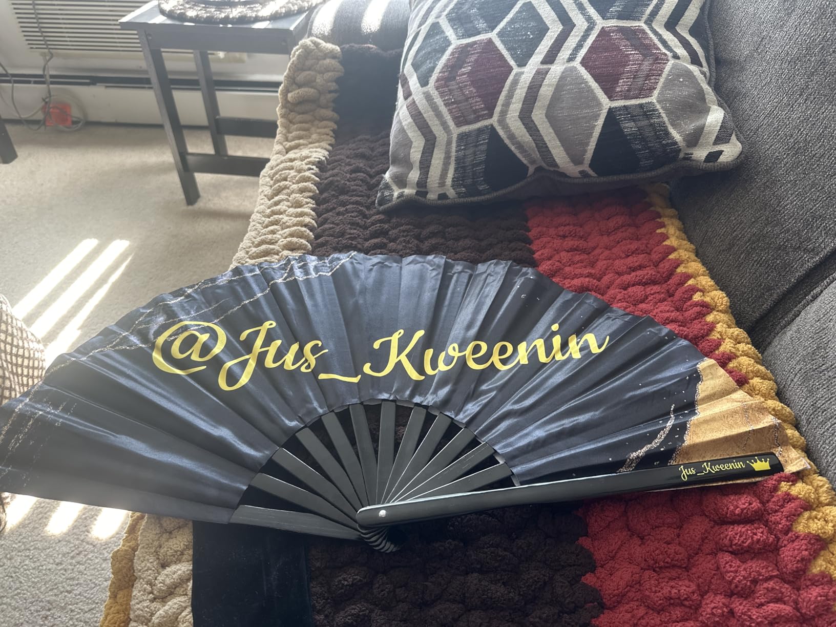 Custom Clacking Fans with Photo/Text/Logo photo review