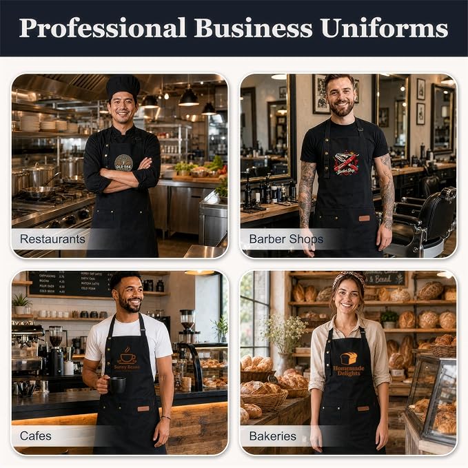 Custom Apron with Photo Logo Text - Image 6