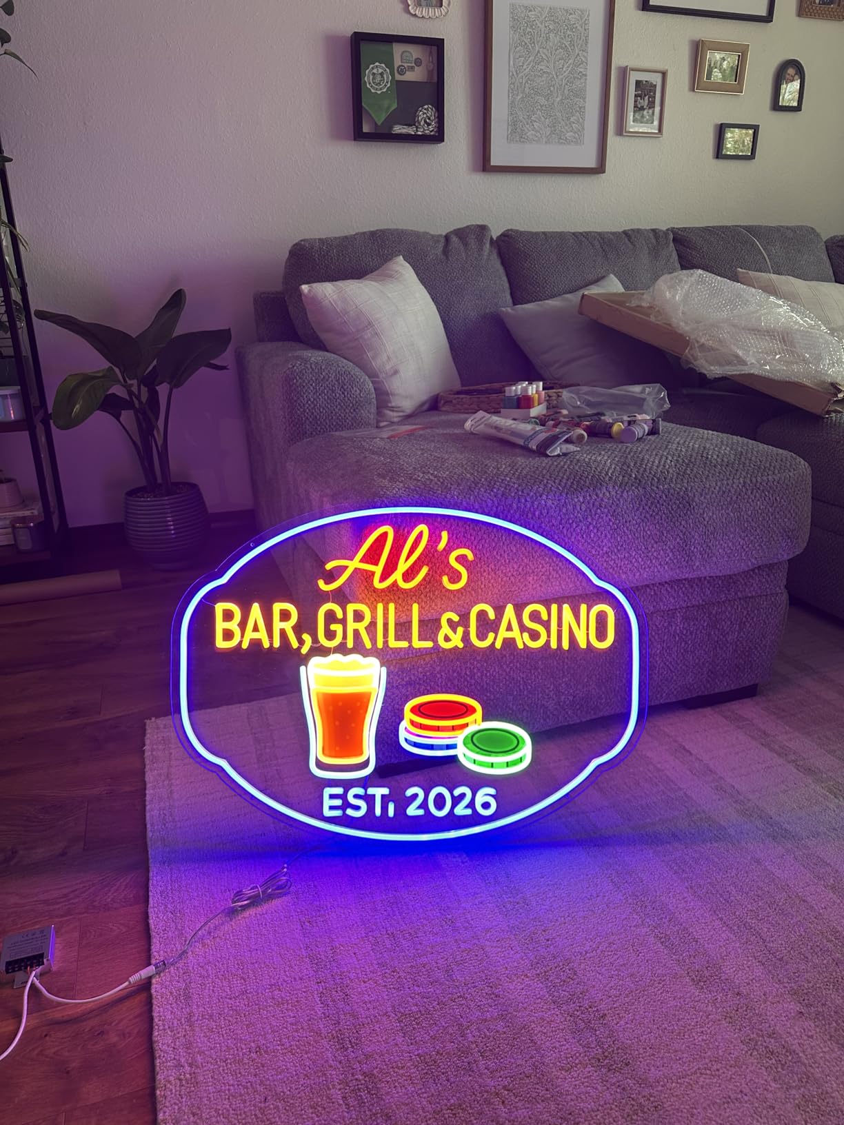 Custom LED Neon Sign Customizable for Wedding Bar Salon Beauty Business Light Up Name Sign photo review