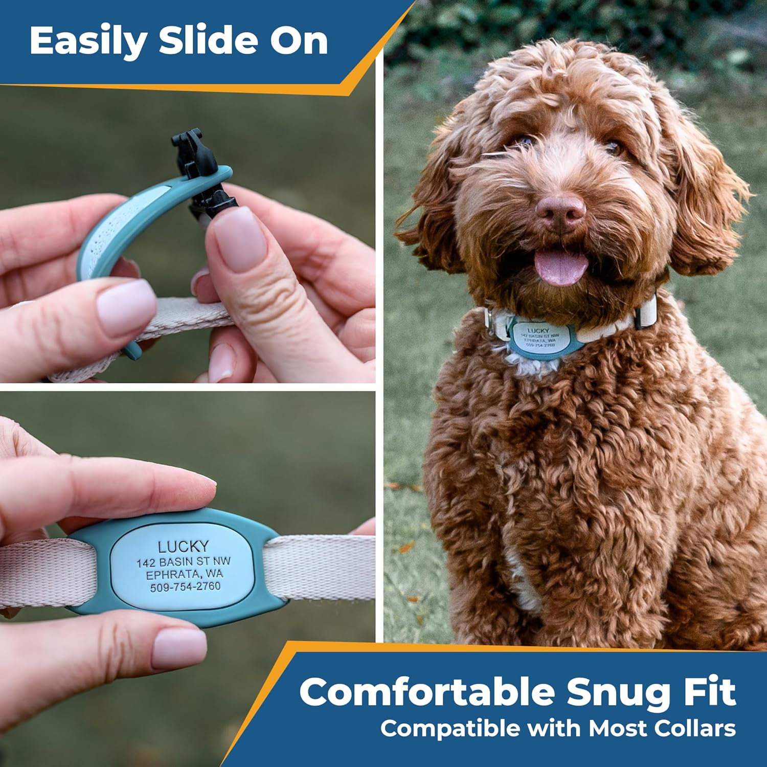 Personalized Engraved Silicone and Cat Name Pet ID Tags - Image 5