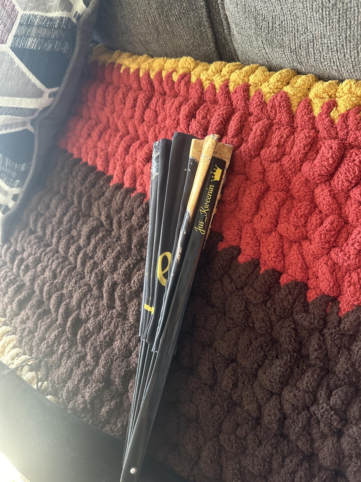 Custom Clacking Fans with Photo/Text/Logo photo review