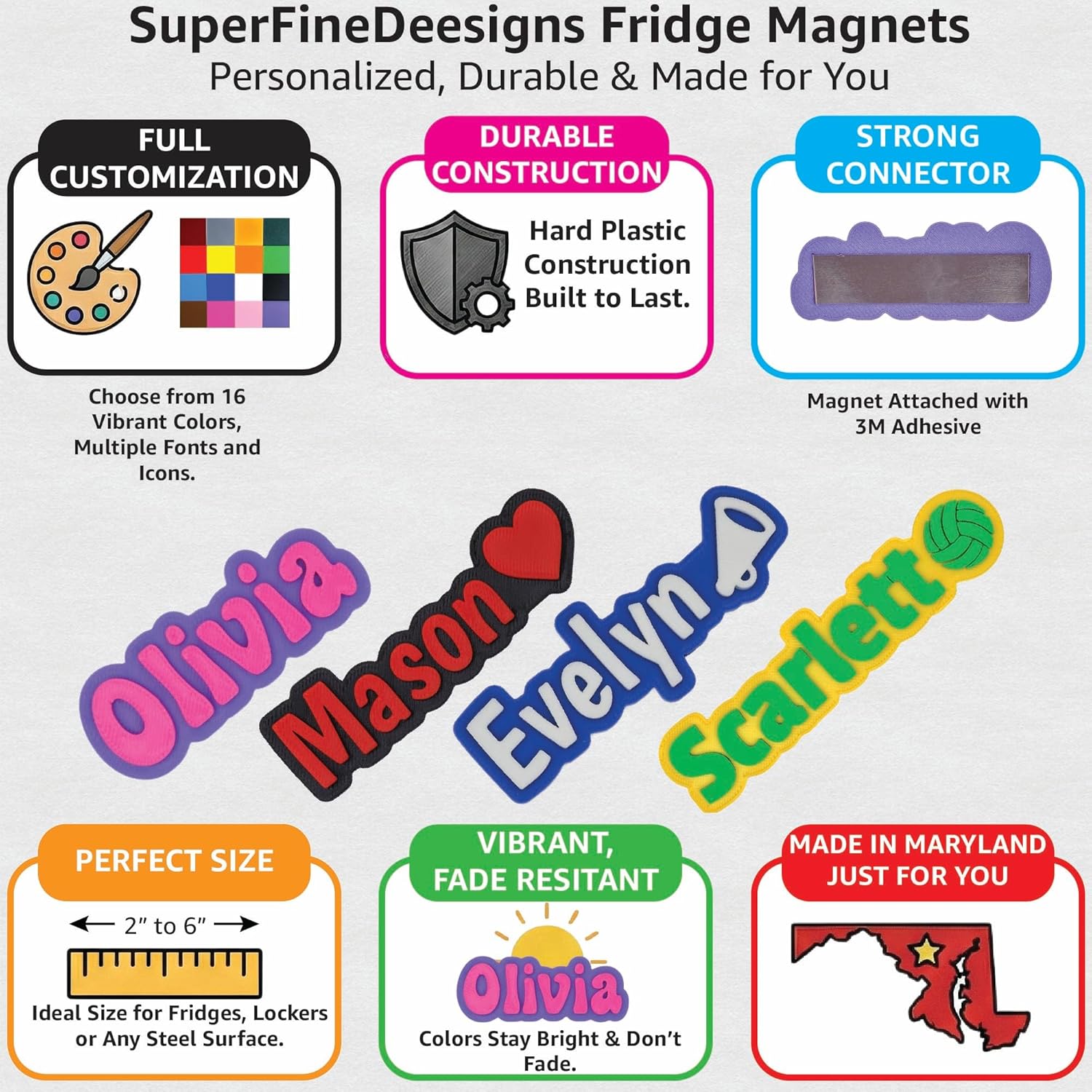 Custom Magnets, Two-Color Design - Image 2
