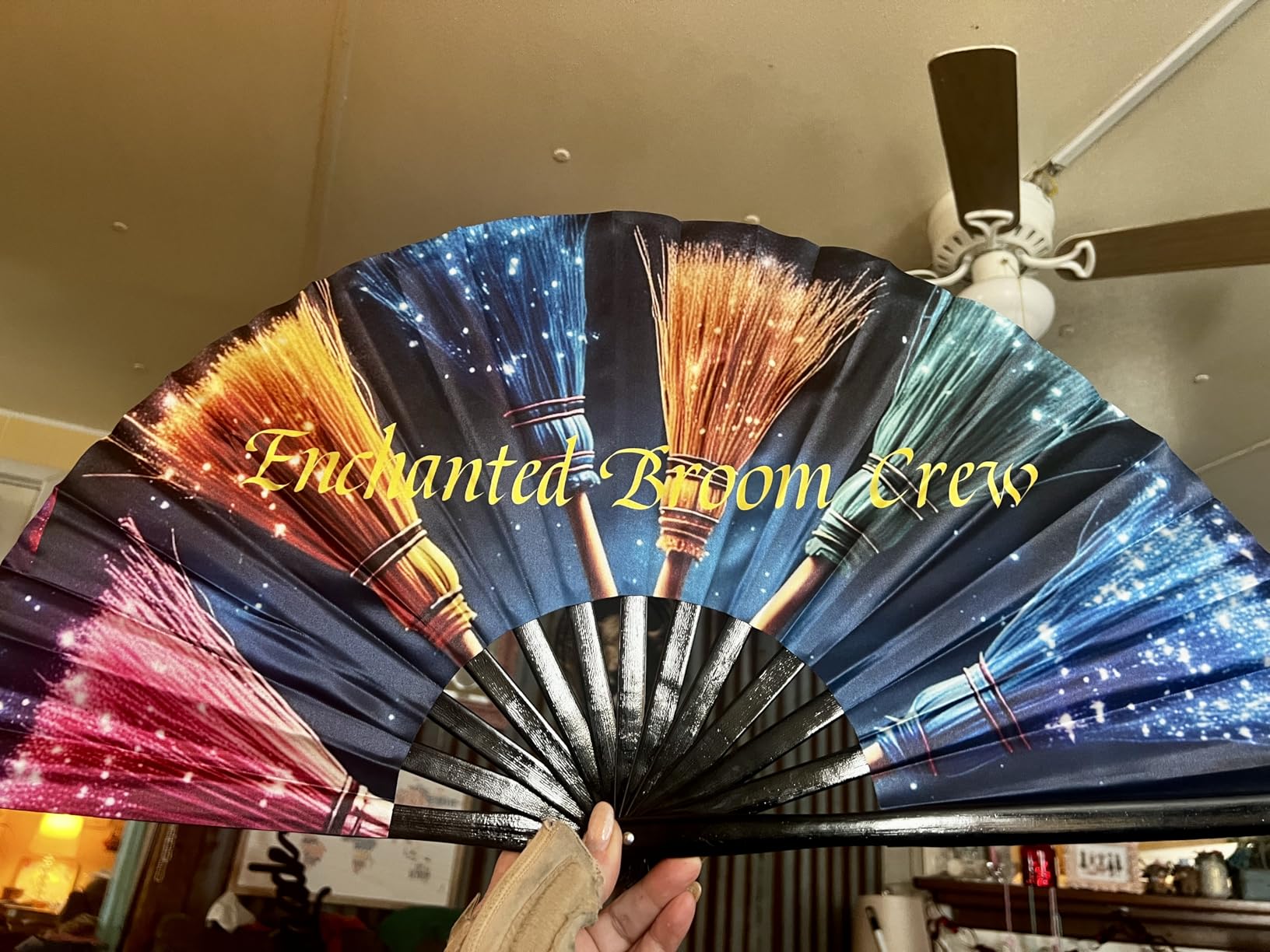 Custom Clacking Fans with Photo/Text/Logo photo review