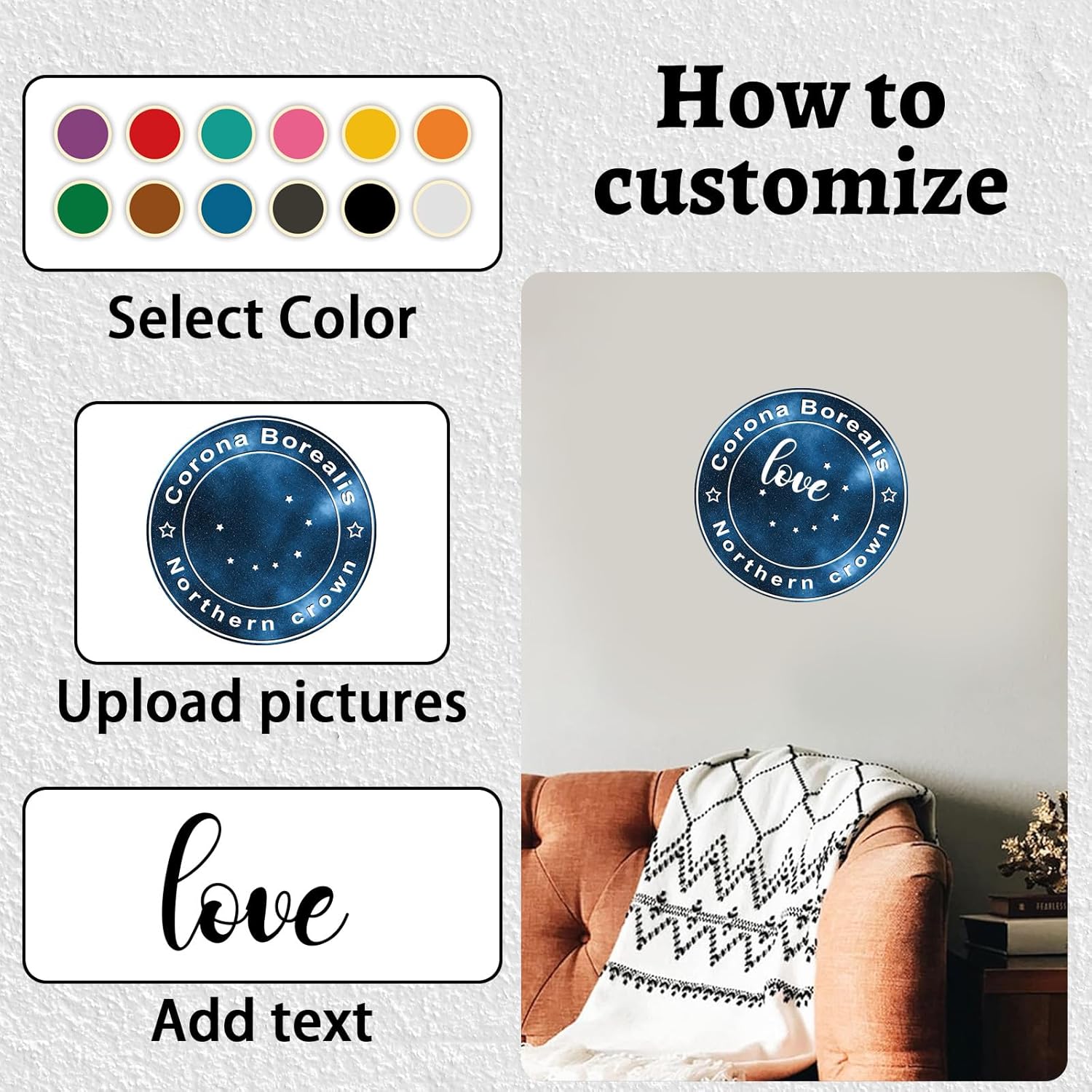 Custom Sign Outdoors - Personalized Metal Aluminum Sign 8x8 Inch Round - Image 4