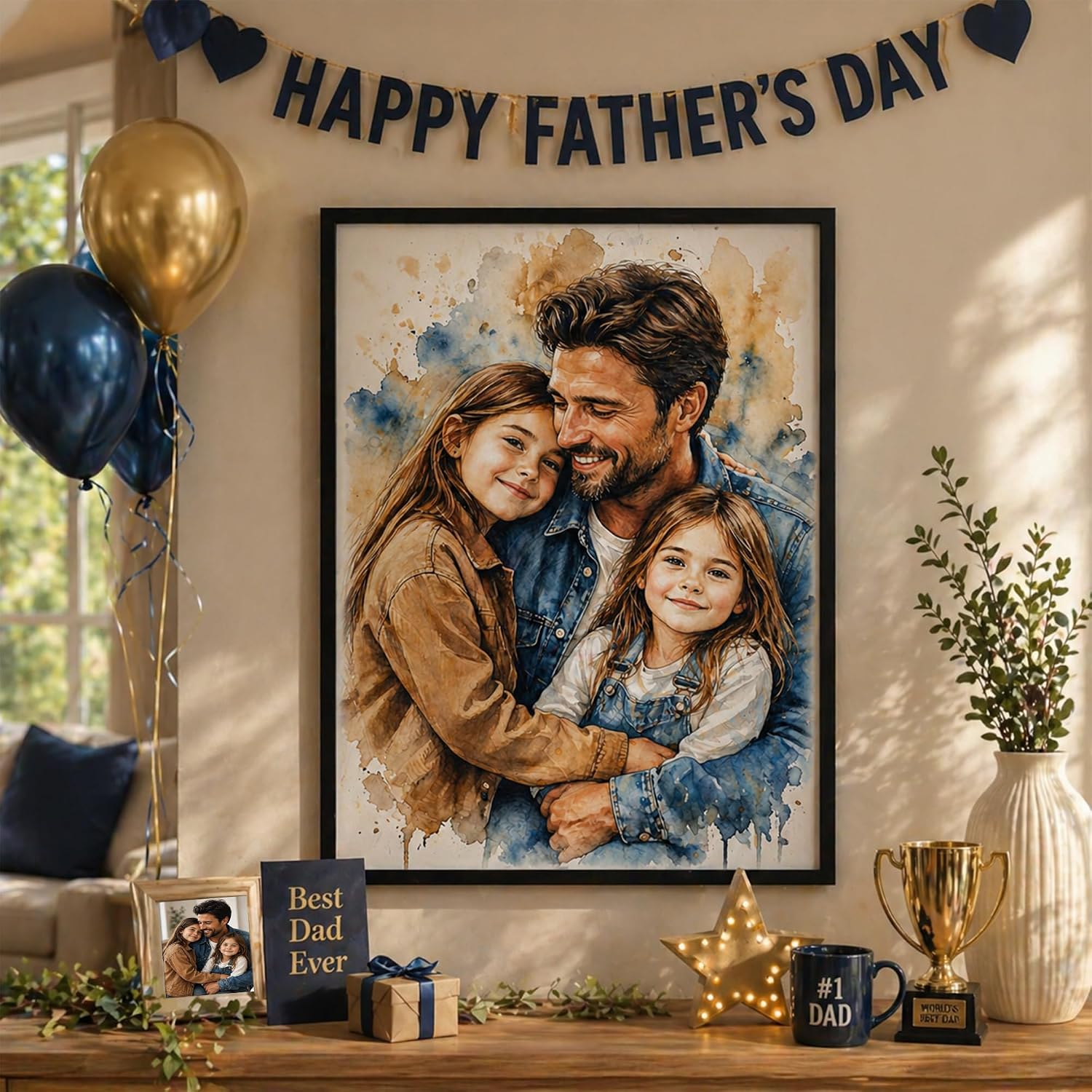 Personalized Family Portrait Wall Art - Image 4