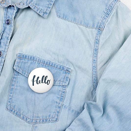 Custom Pins Design Your Own Text Name Photo Logo Personalized Black Pinback Buttons Custom Gifts - Image 5