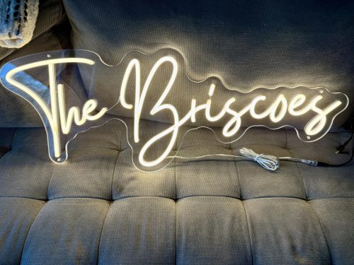 Click to view full screen Custom LED Neon Sign Customizable for Wedding Bar Salon Beauty Business Light Up Name Sign photo review