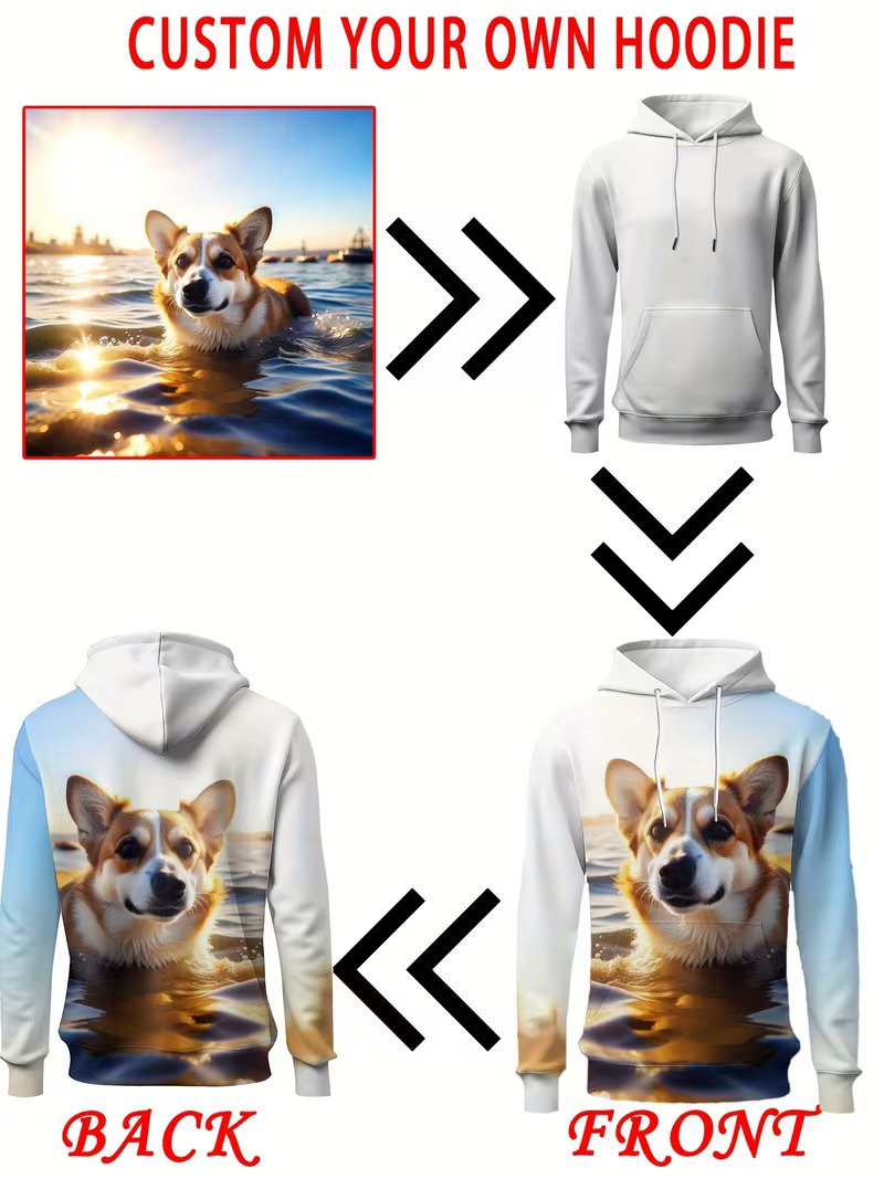 Custom 3D Print Hoodies - Image 3