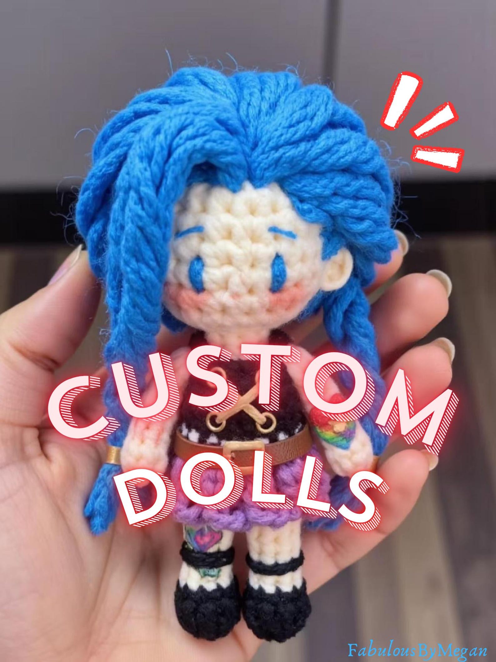 Custom Cute Crochet Dolls,Handmade Crochet Dolls,Custom 10, 20, 30, 40 cm Yarn Dolls,Customized Crochet dolls based on images,Birthday Gift - Image 2