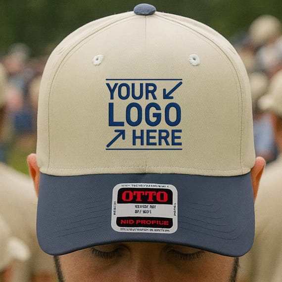 Custom Corporate Logo Baseball Hat – Personalized Company Branding Hat, Embroidered Business Logo Cap, Custom Work Uniform Hat