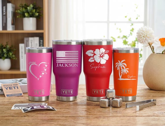 Personalized Yeti Tumbler, Custom Yeti Tumbler, Laser Engraved Yeti, Yeti Rambler, Personalized Yeti, Insulated Tumbler, Travel Coffee Mug