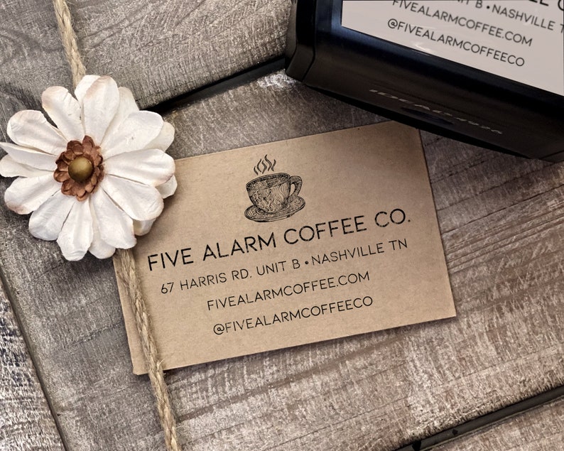 Custom Logo Stamp, Business Branding, Self-Inking or Wood - Image 2