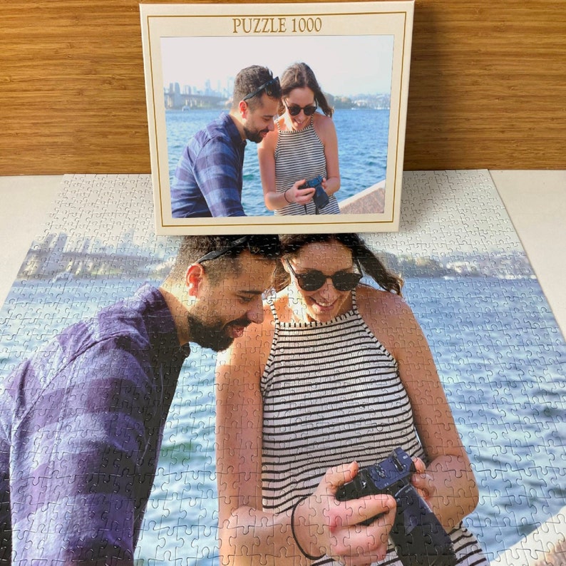 Personalized Photo Puzzle - Custom photo puzzle 1000 pieces - Custom Jigsaw Puzzle from your own picture- Gift for Mom - Image 2