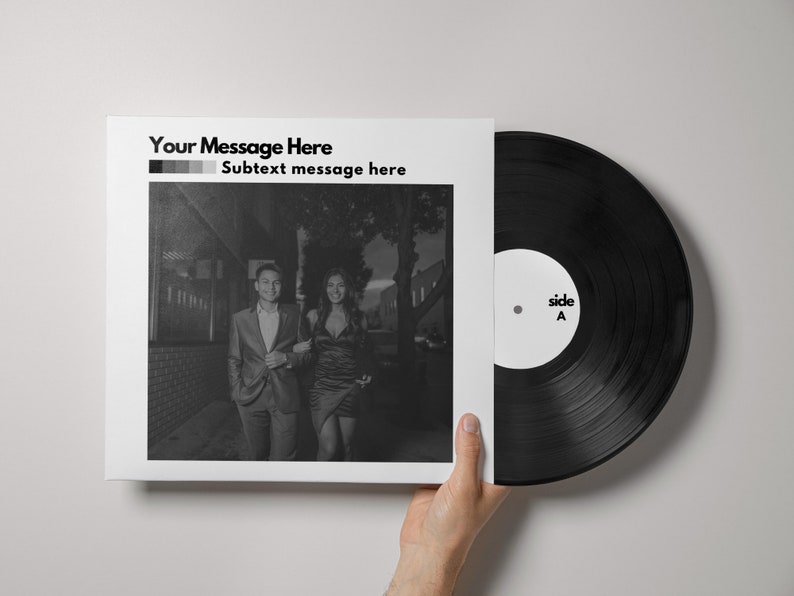 Custom Vinyl Record Mixtape | Personalized 12" LP with Photo