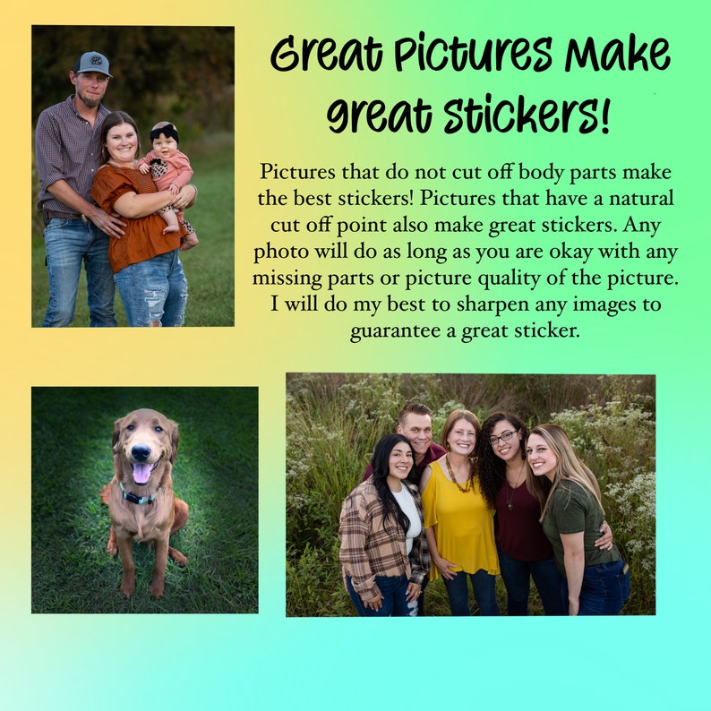 Custom photo stickers - personalized waterproof decals for laptops, mirrors, tumblers, and more - Image 3