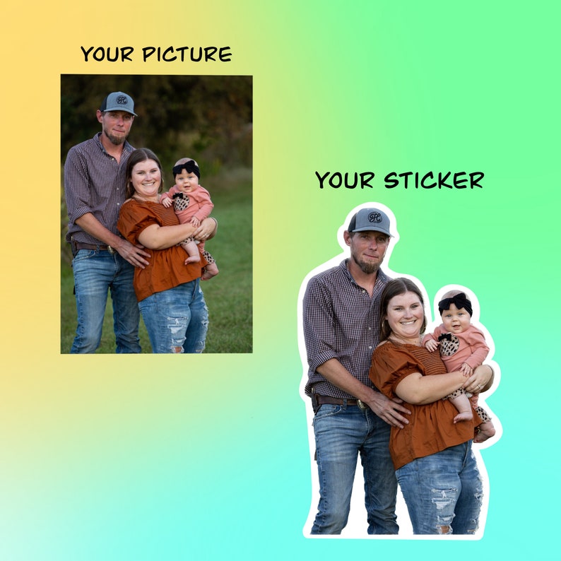 Custom photo stickers - personalized waterproof decals for laptops, mirrors, tumblers, and more - Image 2