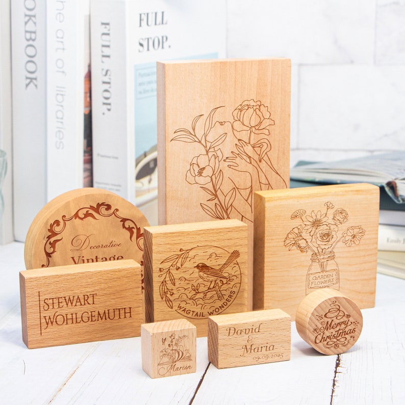 CUSTOM STAMP, Any Size/Design,Large stamp, Small stamp, personalised logo stamp. rubber stamp, business stamp, book stamp, wedding stamp. - Image 4