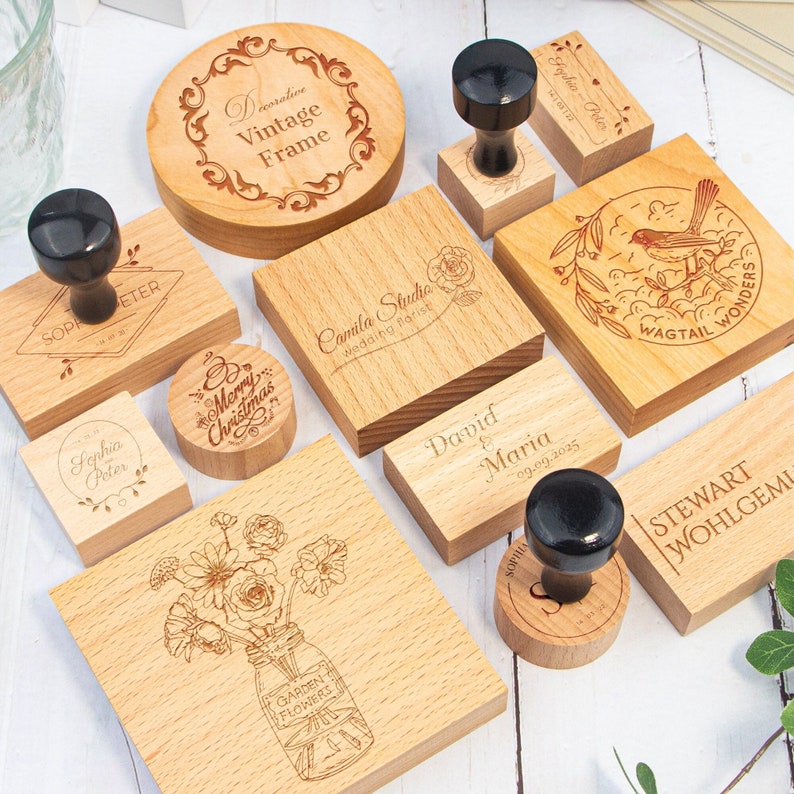 CUSTOM STAMP, Any Size/Design,Large stamp, Small stamp, personalised logo stamp. rubber stamp, business stamp, book stamp, wedding stamp.