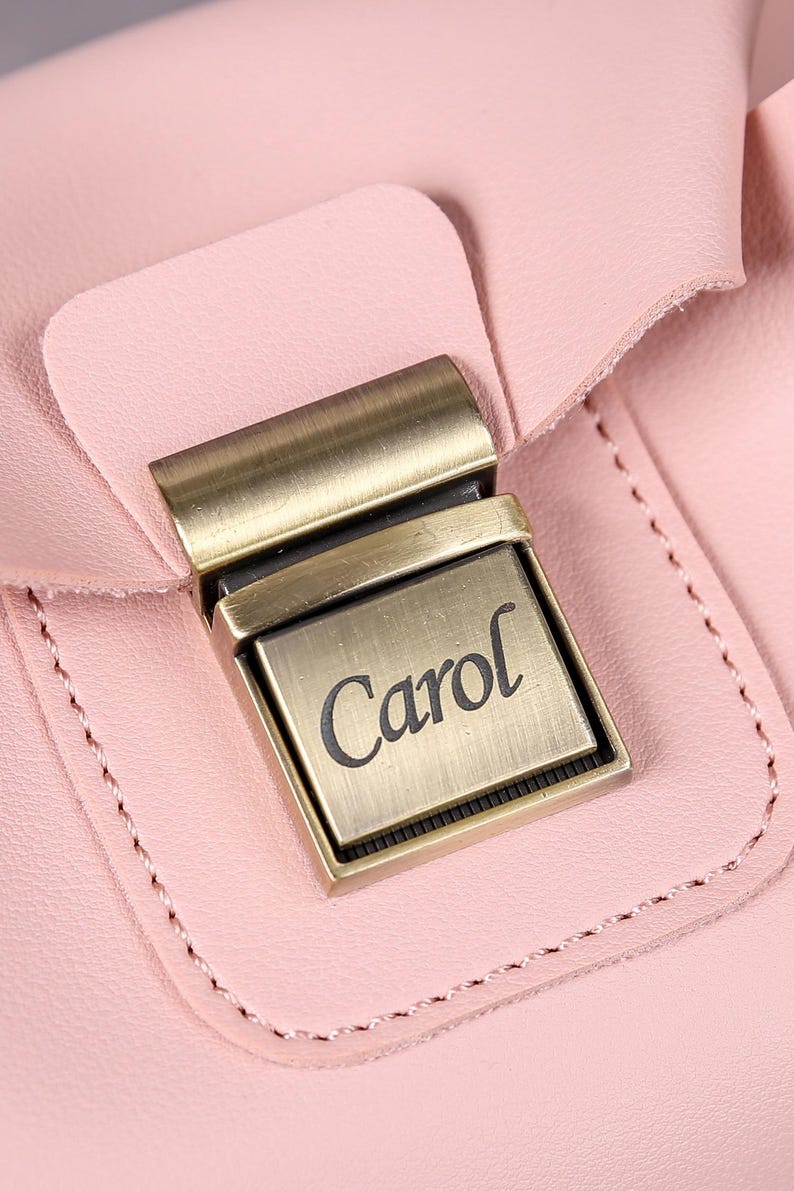 Personalized Clutch-Tuck Lock Makeup Bag-Cosmetic Pouch-Travel Organizer-Cosmetic Storage Organizer-Bridesmaid Gifts-Gift for Her-11 Colors - Image 4