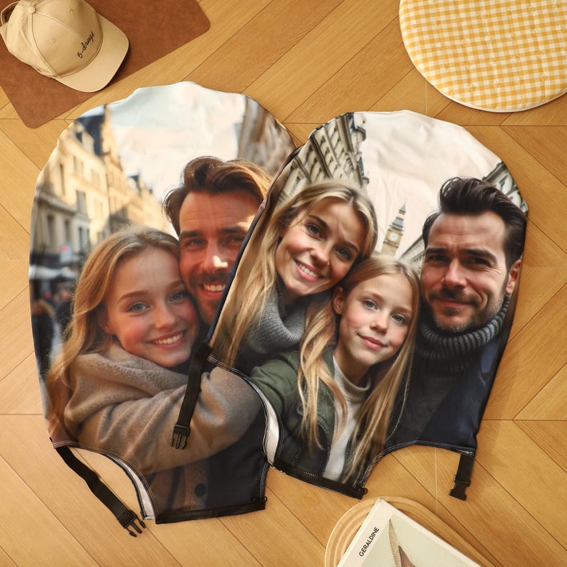 Personalized Photo Luggage Cover,Custom Picture Travel Suitcase Cover,Fun Luggage Covers,Unique Travel Gift,Honeymoon Gift,Anniversary Gift - Image 3