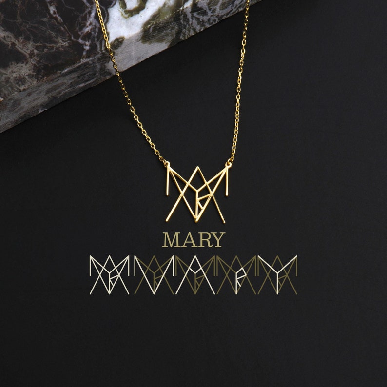 Unique Design Name Logo Necklace | Name Necklace Personalized gift for mom | Womens Style Necklace | Christmas Gifts for her