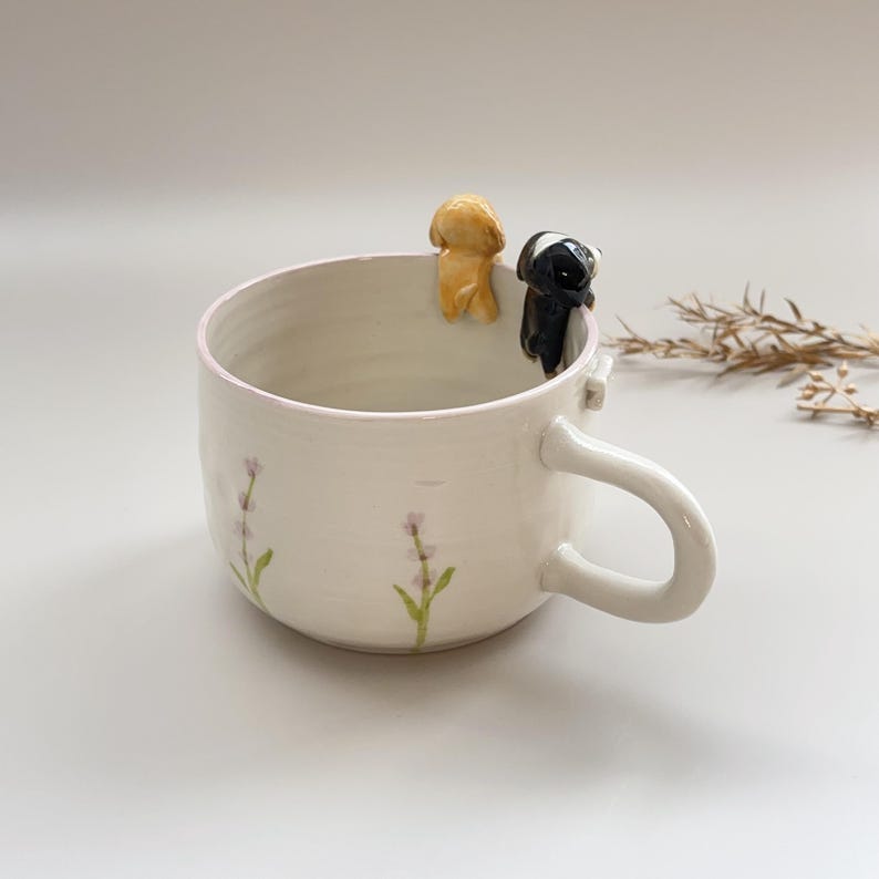 Personalized pet mug custom pet mug ceramic peekaboo mug/hidden animal coffee mug/Custom Cat and Dog Ceramic Mug/Gift For Dog Owner/dog mug - Image 5