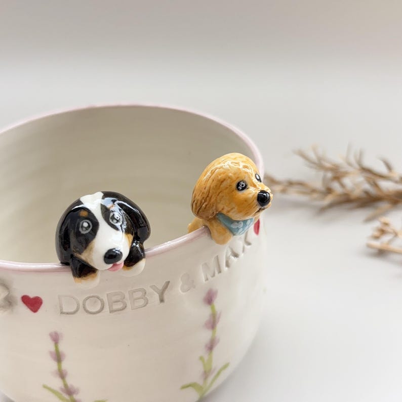 Personalized pet mug custom pet mug ceramic peekaboo mug/hidden animal coffee mug/Custom Cat and Dog Ceramic Mug/Gift For Dog Owner/dog mug - Image 2