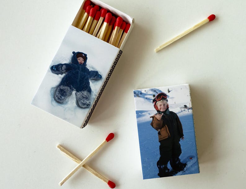 Personalized Matches, Custom Double-sided Logo Matchbox, Large Match Boxes, Custom Logo Matches, Custom Matchbooks, Matches for Business - Image 6