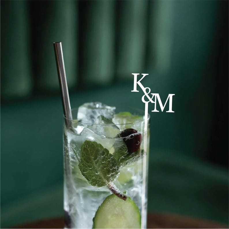 Personalized Drink Stirrers | Custom Cocktail Stir Sticks for Weddings, Parties, & Special Events | Elegant Drinkware Decor (6 inches) - Image 5