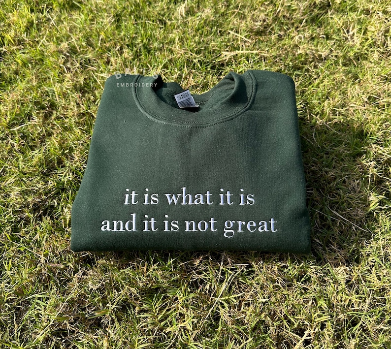 Custom Embroidered Sweatshirt, Personalized Crewneck, Custom Text Sweatshirt, Embroidered Text Crewneck, Gift for Bride, Mothers Day Gift - Image 3